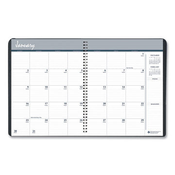 House of Doolittle™ 14-month Recycled Ruled Monthly Planner, 11 X 8.5, Blue Cover, 14-month (dec To Jan): 2021 To 2023 freeshipping - TVN Wholesale